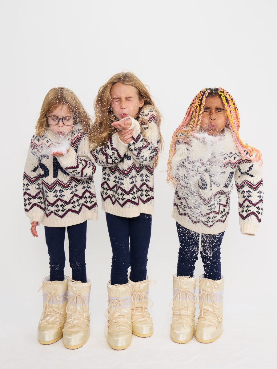Mini Ski In Sweater ~ Cream Ski Knit