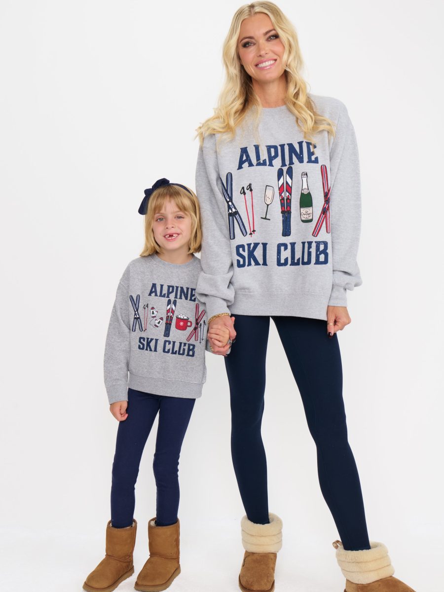 Davis Sweatshirt ~ Little Alpine Ski Club Graphic