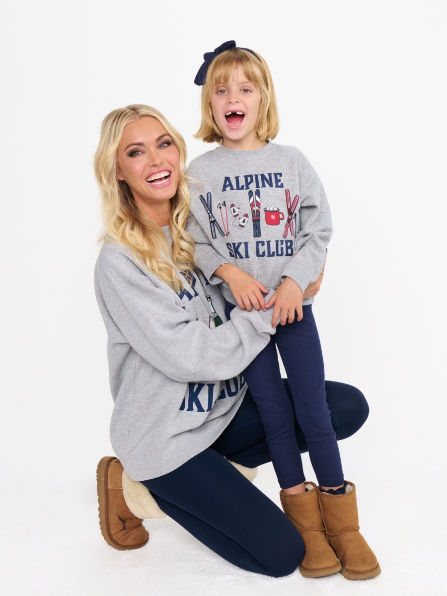 Davis Sweatshirt ~ Little Alpine Ski Club Graphic