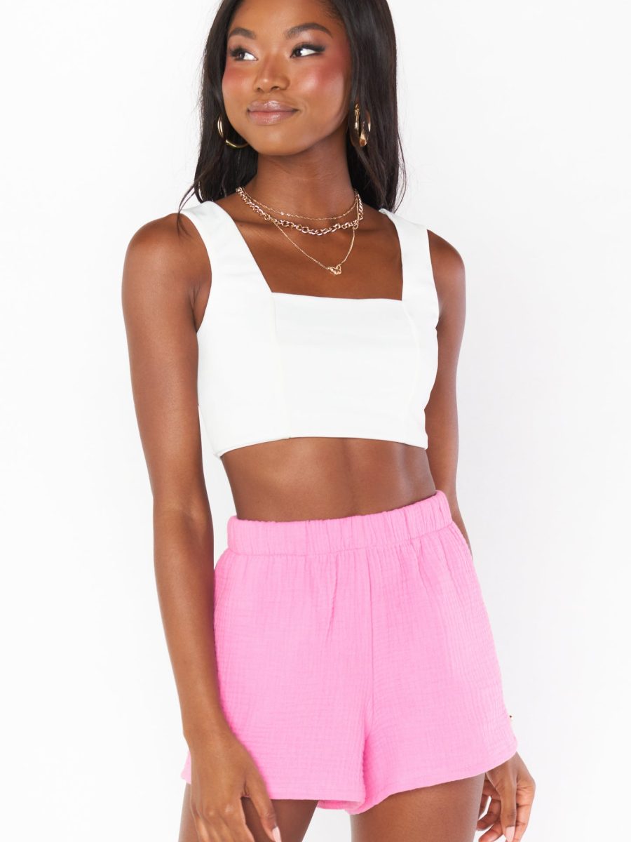 Hendrix Shorts ~ Bubblegum Gauze