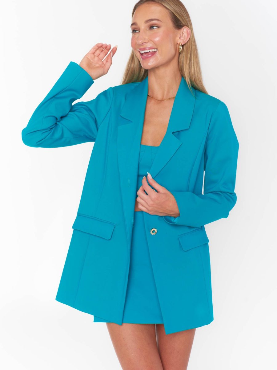 Ezra Blazer ~ Teal Suiting