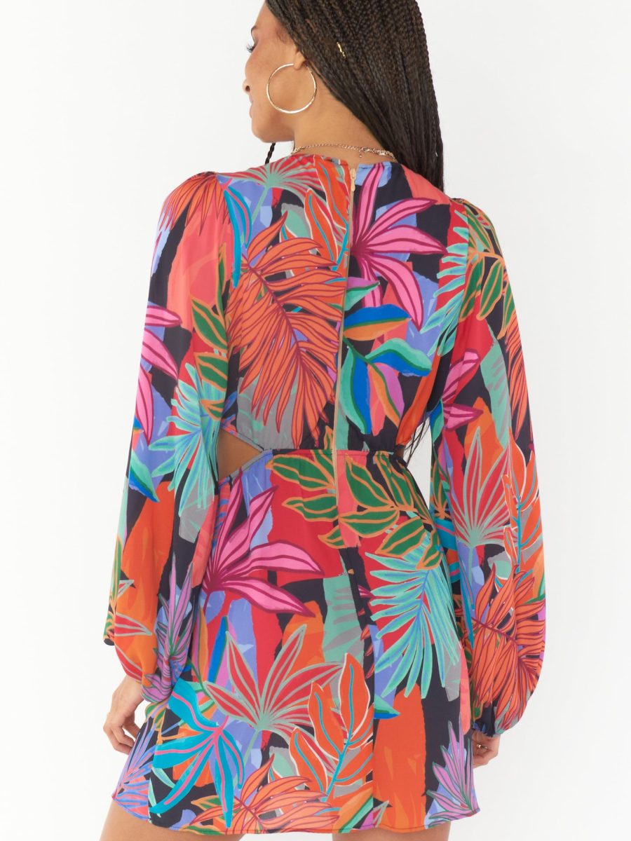 Go Out Cut Out Mini Dress ~ Tropical Paradise
