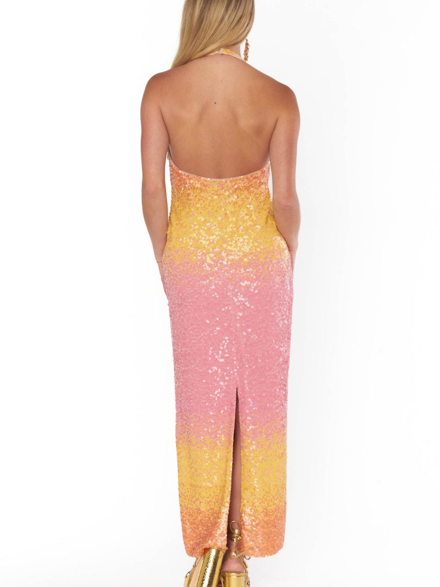 Samba Midi Dress ~ Sundown Ombre Sequins