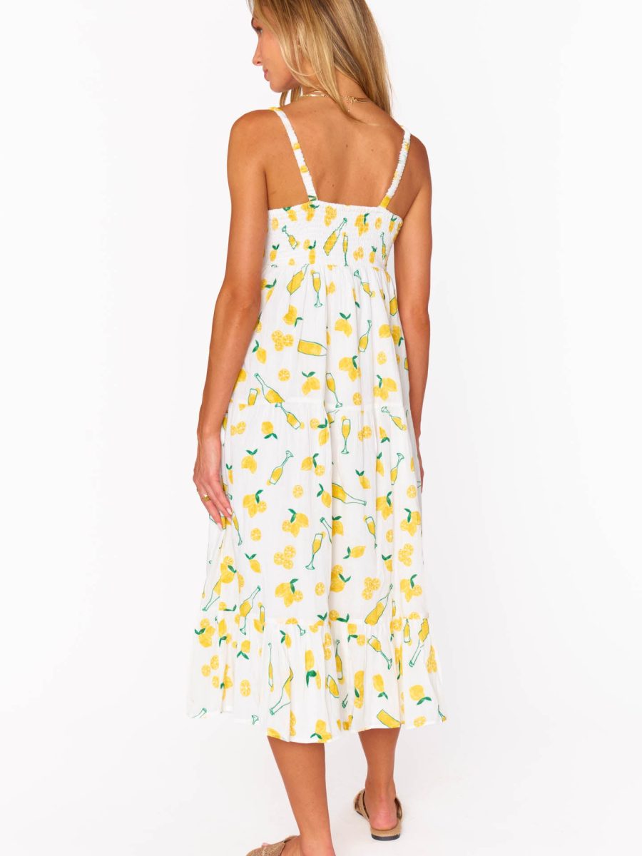 Summer Fling Midi Dress ~ Limoncello Embroidery
