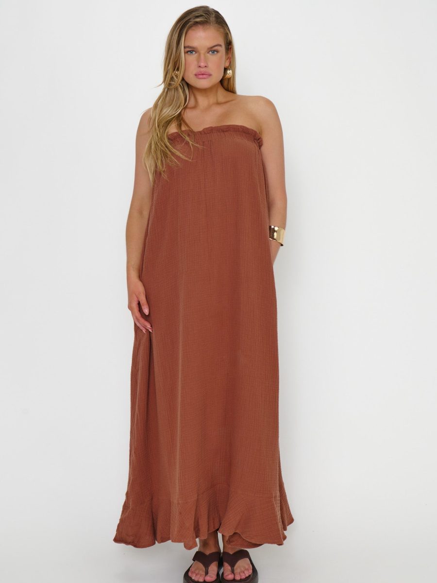 Brown Crinkle Gauze