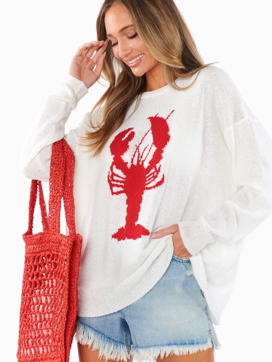 Woodsy Sweater ~ Lobster Knit