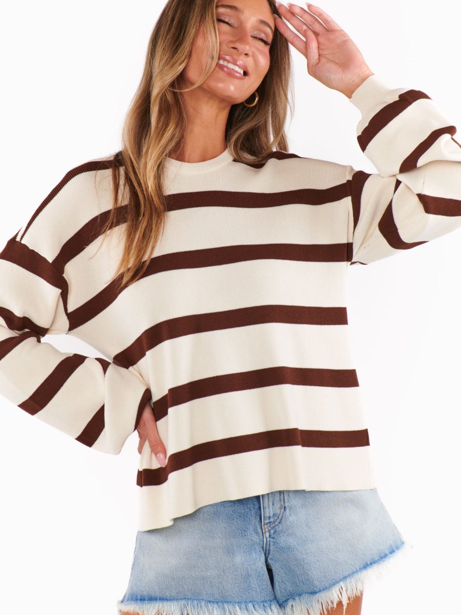 Pismo Sweater ~ Driftwood Stripe