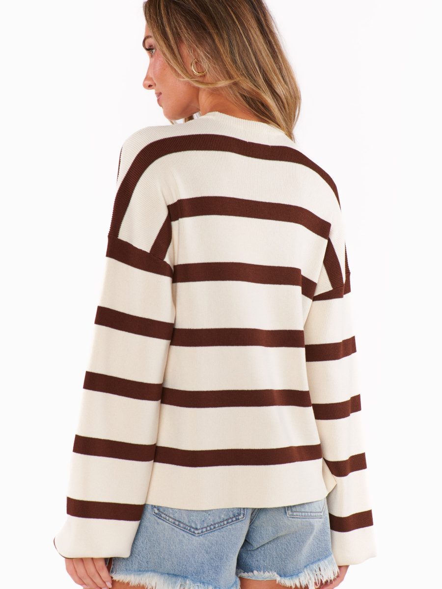Pismo Sweater ~ Driftwood Stripe