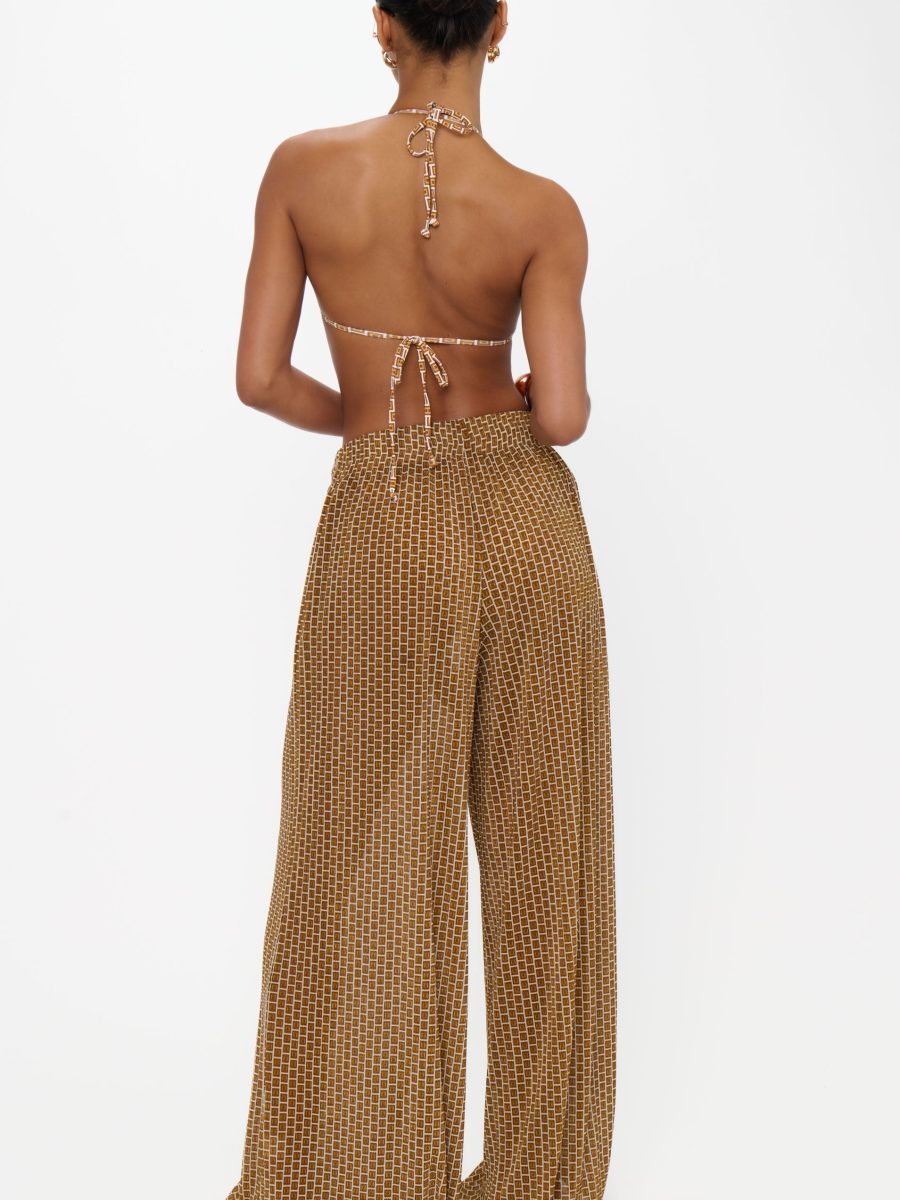 Jet Setter Pants ~ Beachy Bronze Geo