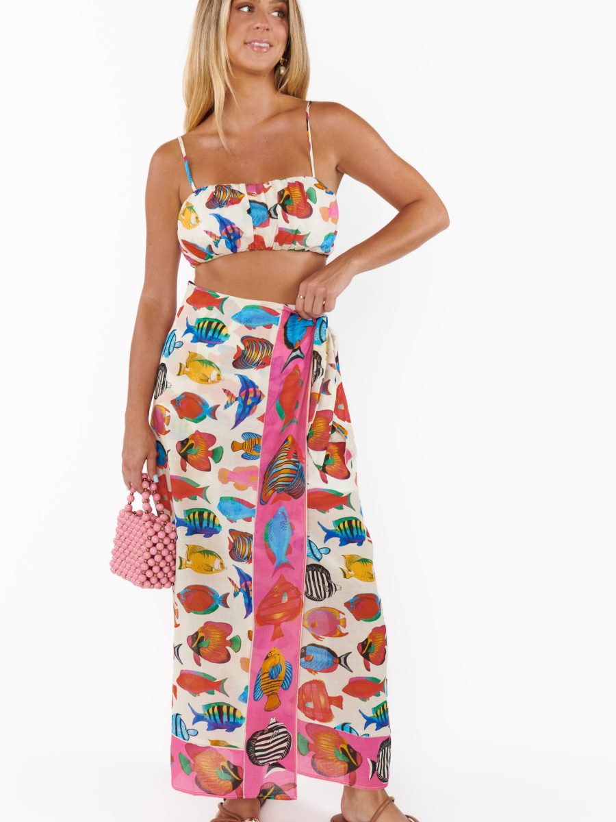 Tia Wrap Skirt ~ Rainbow Reef