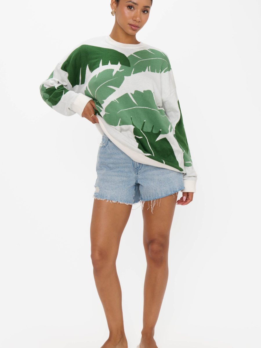 Adventure Sweater ~ Tropical Palm Knit