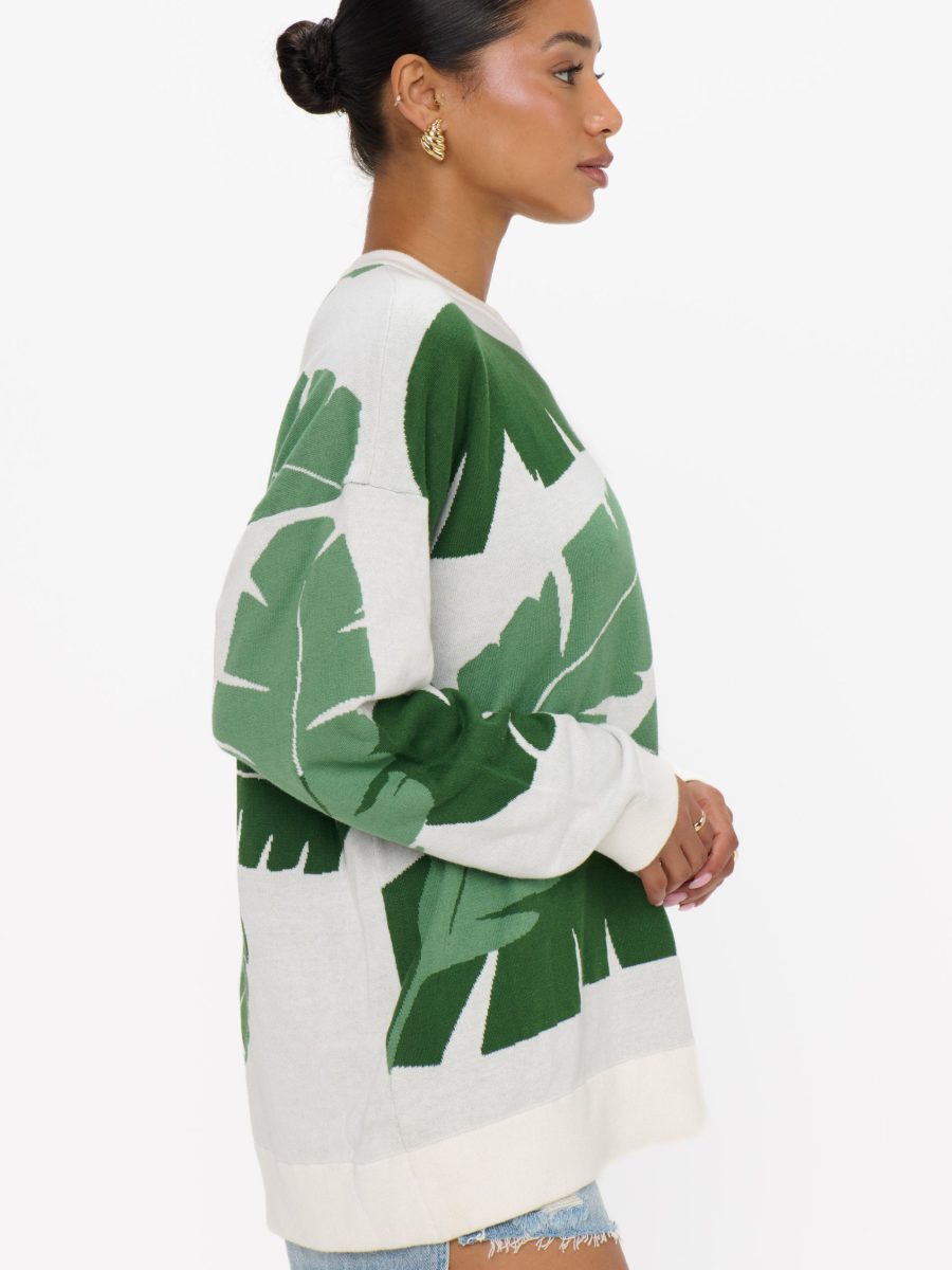 Adventure Sweater ~ Tropical Palm Knit