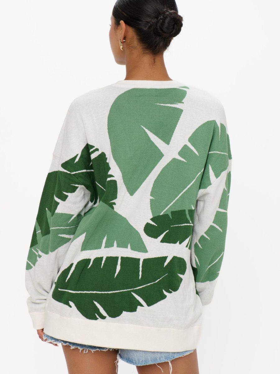 Adventure Sweater ~ Tropical Palm Knit