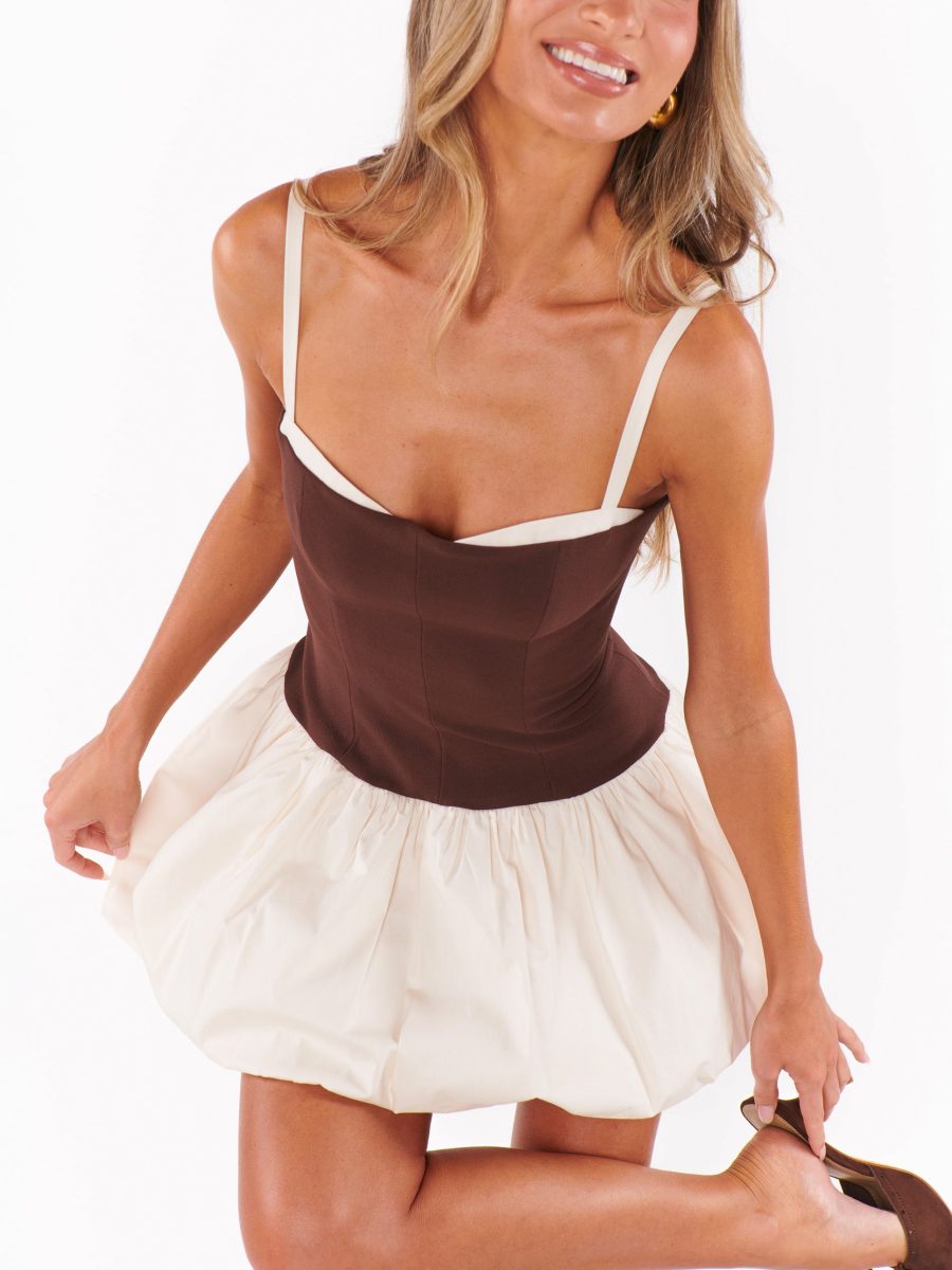 Tiffany Skort Dress ~ Chocolate and Cream