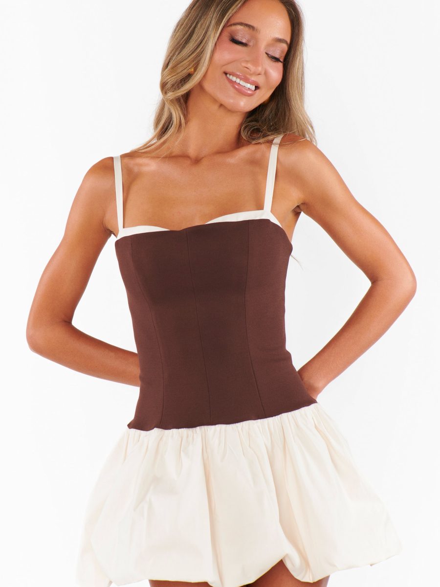Tiffany Skort Dress ~ Chocolate and Cream
