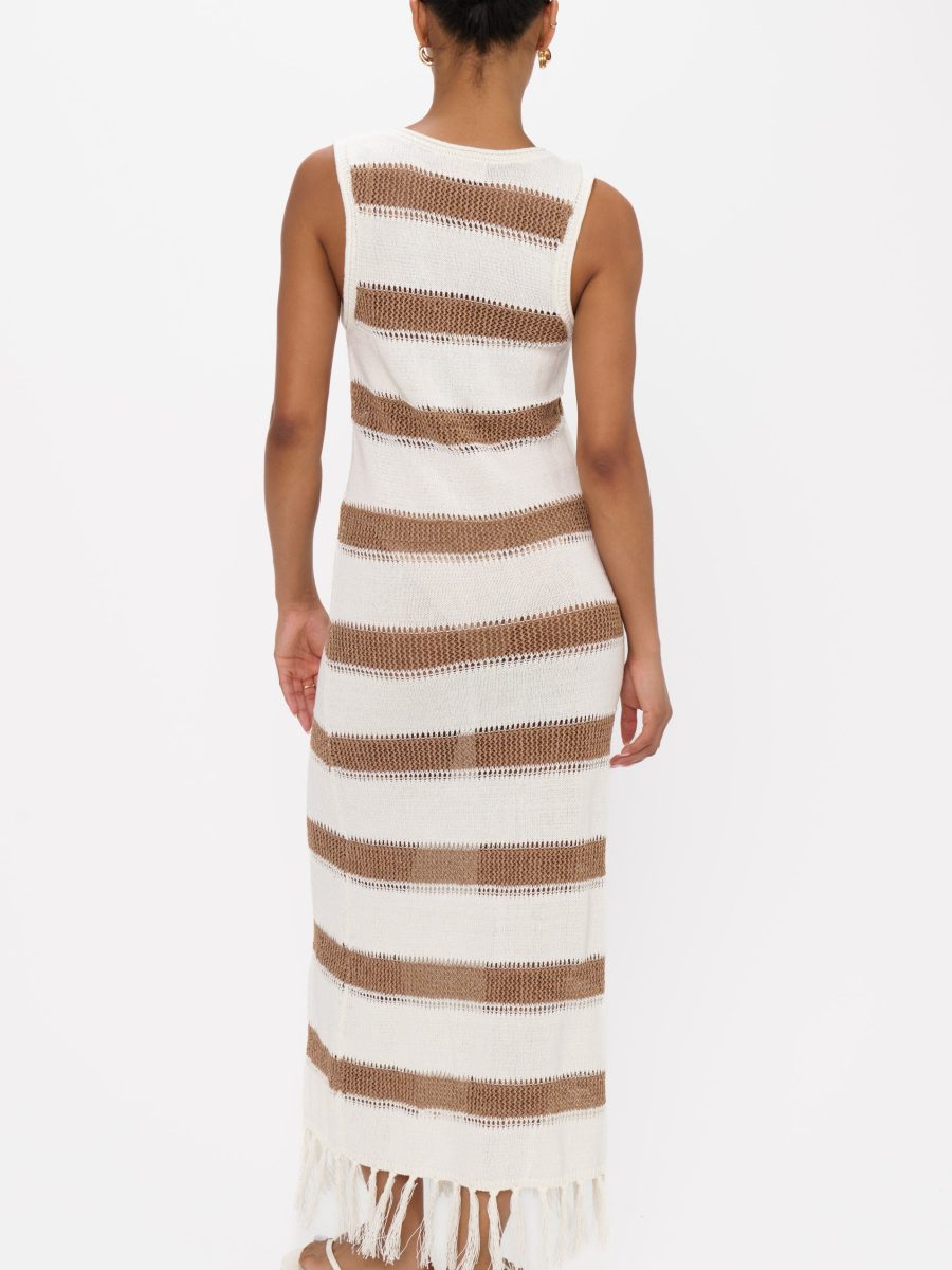 Havana Coverup ~ Sand Dollar Stripe Crochet