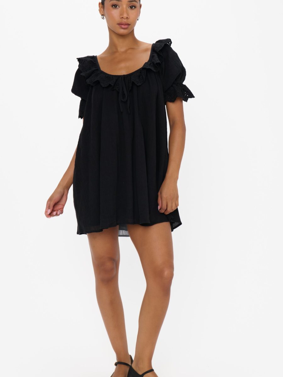Toulouse Dress ~ Black Voile