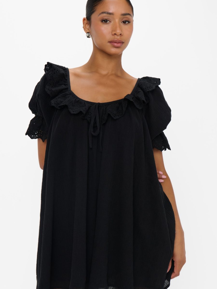 Toulouse Dress ~ Black Voile