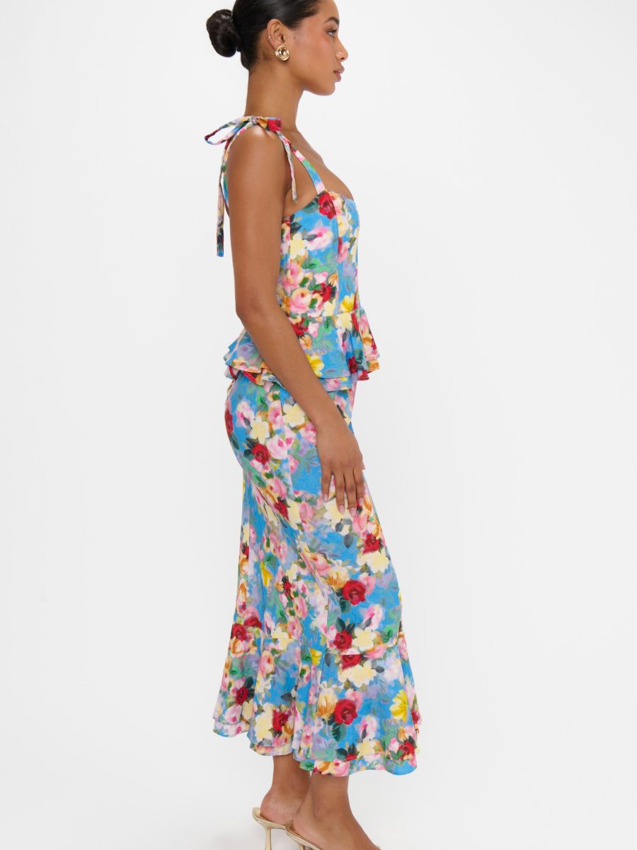Pauline Peplum Dress ~ Blissful Garden Gala