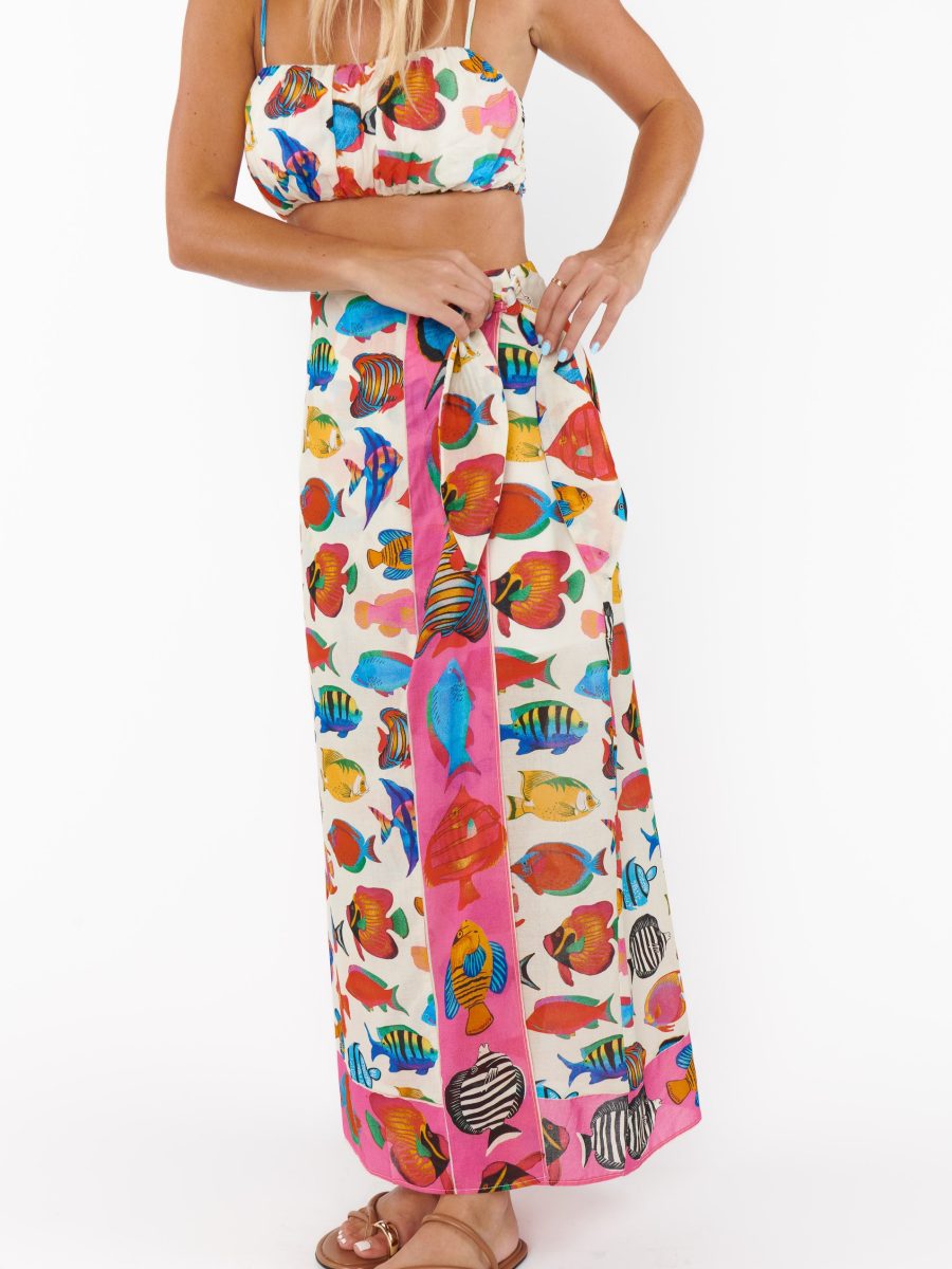 Tia Wrap Skirt ~ Rainbow Reef