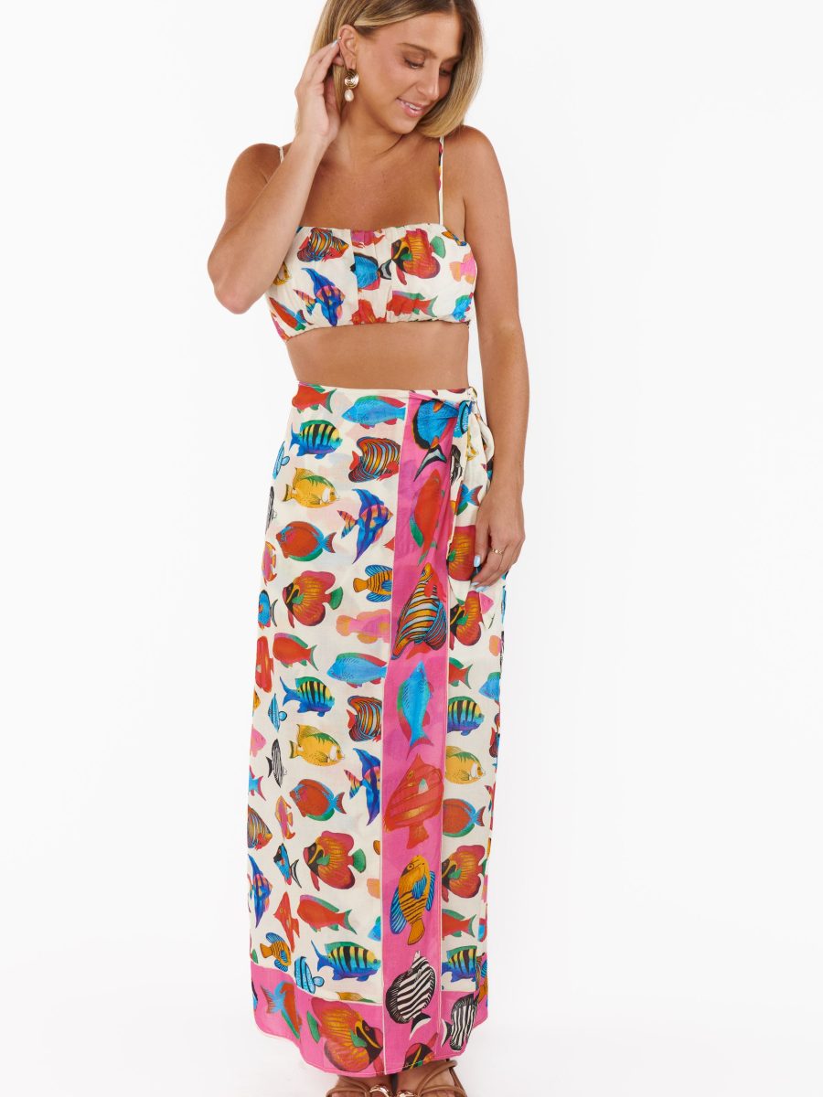 Tia Wrap Skirt ~ Rainbow Reef