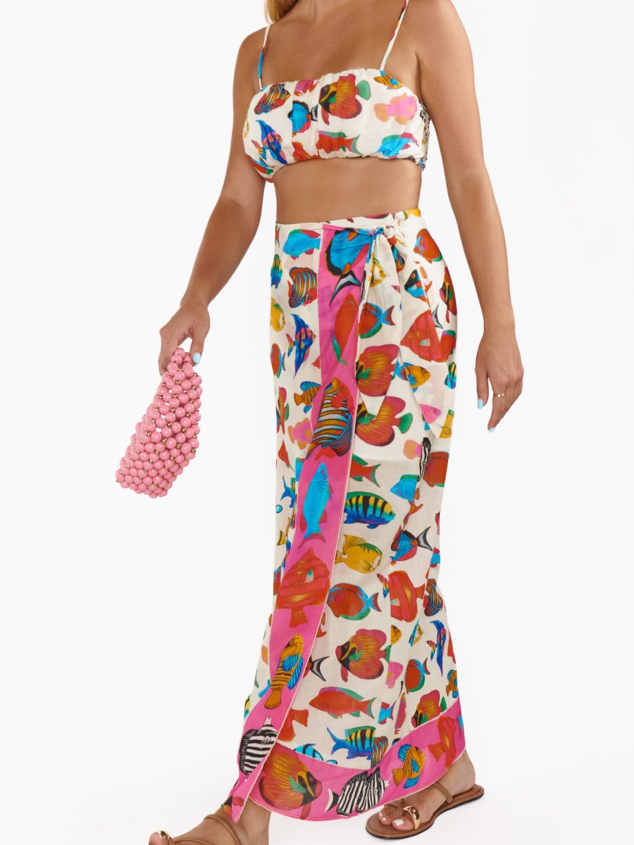 Tia Wrap Skirt ~ Rainbow Reef