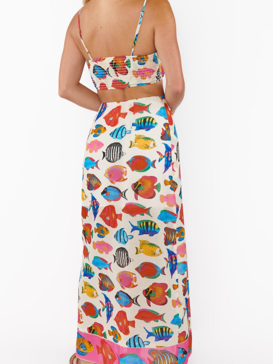 Tia Wrap Skirt ~ Rainbow Reef