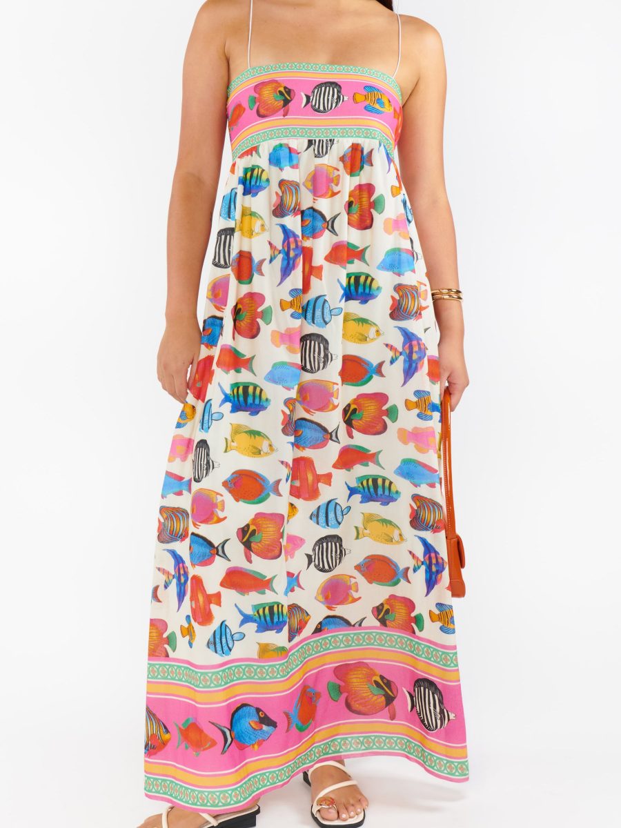 Skylar Maxi Dress ~ Rainbow Reef