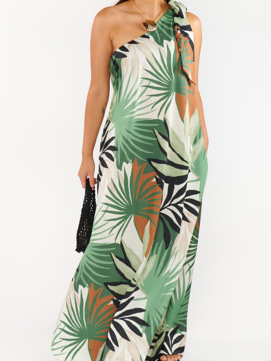 Jackie Maxi Dress ~ Caribbean Palms