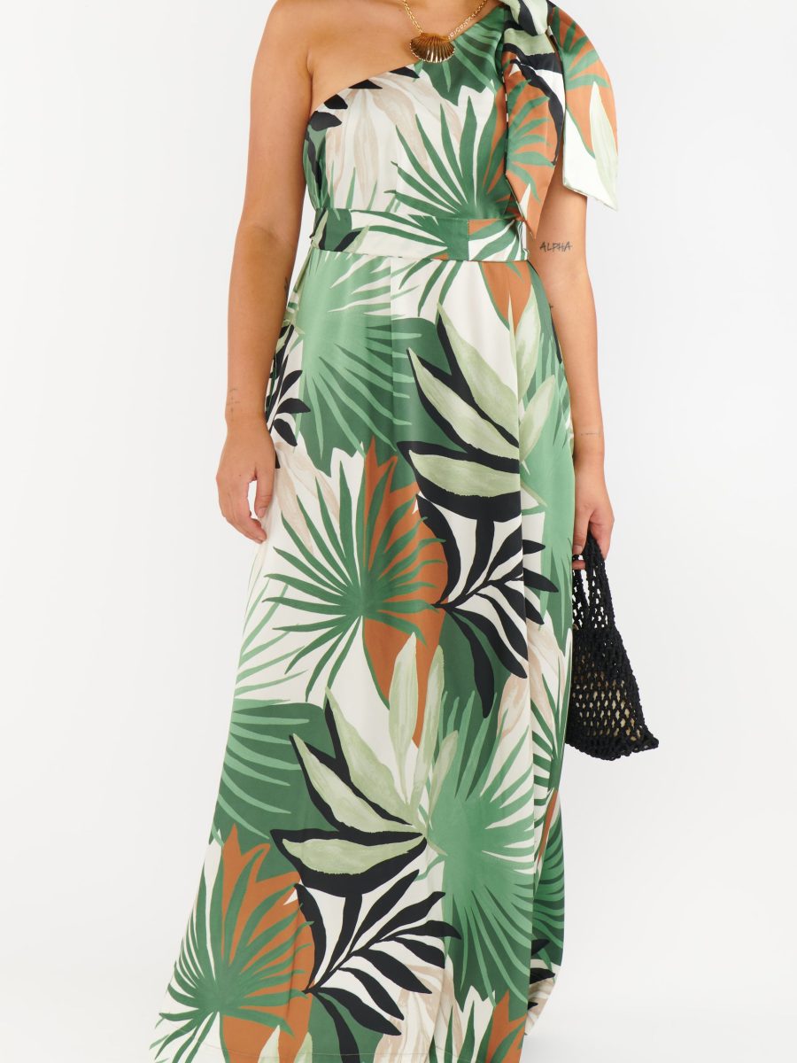 Jackie Maxi Dress ~ Caribbean Palms