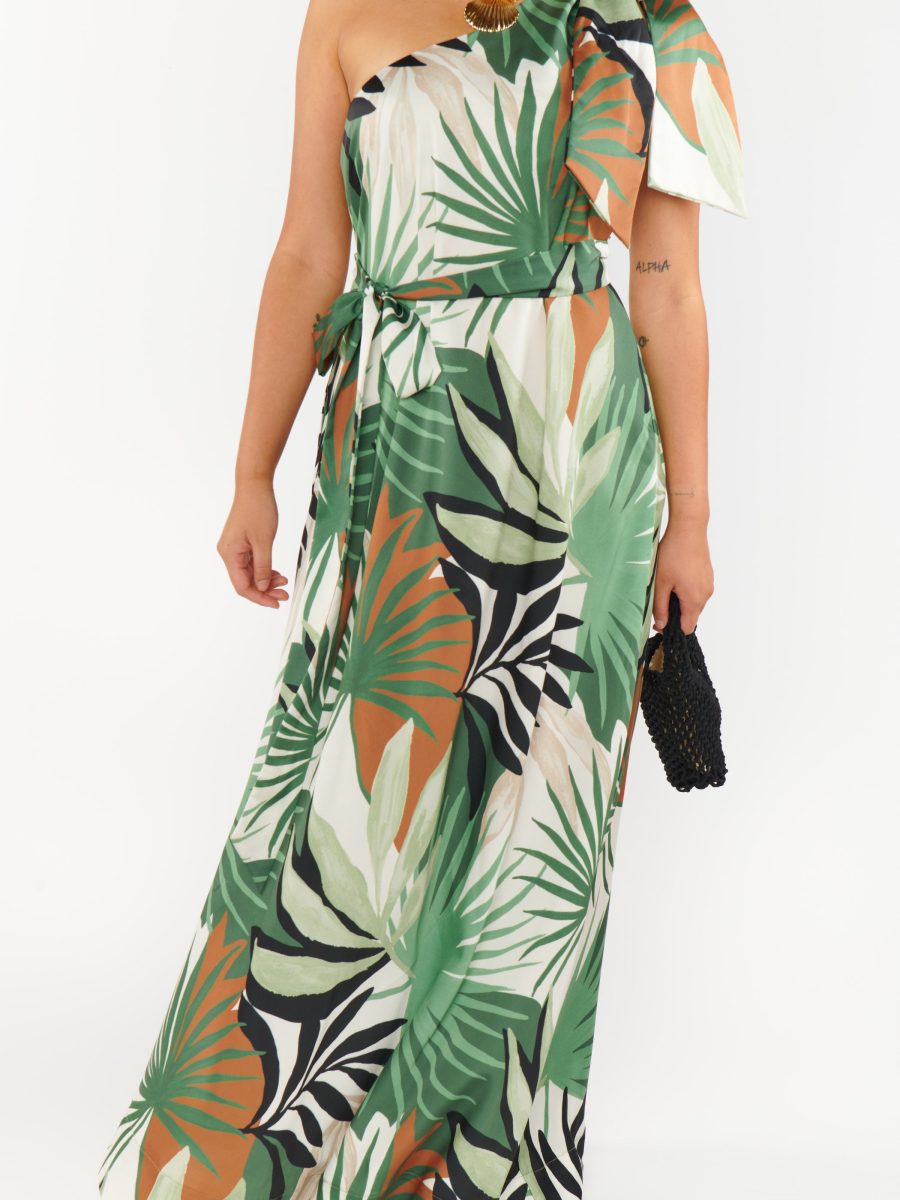 Jackie Maxi Dress ~ Caribbean Palms