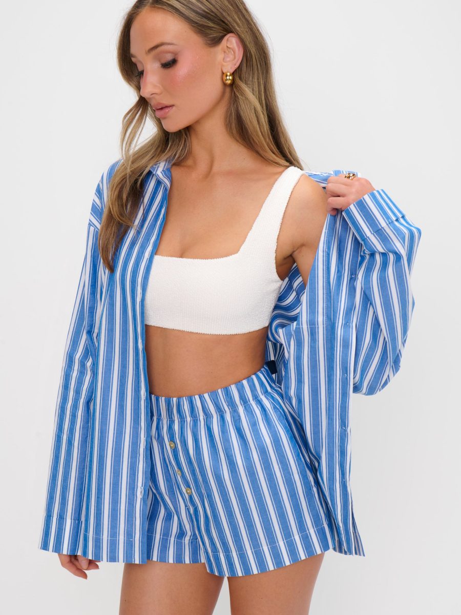 Max Boxer Shorts ~ Coastal Blue Stripe