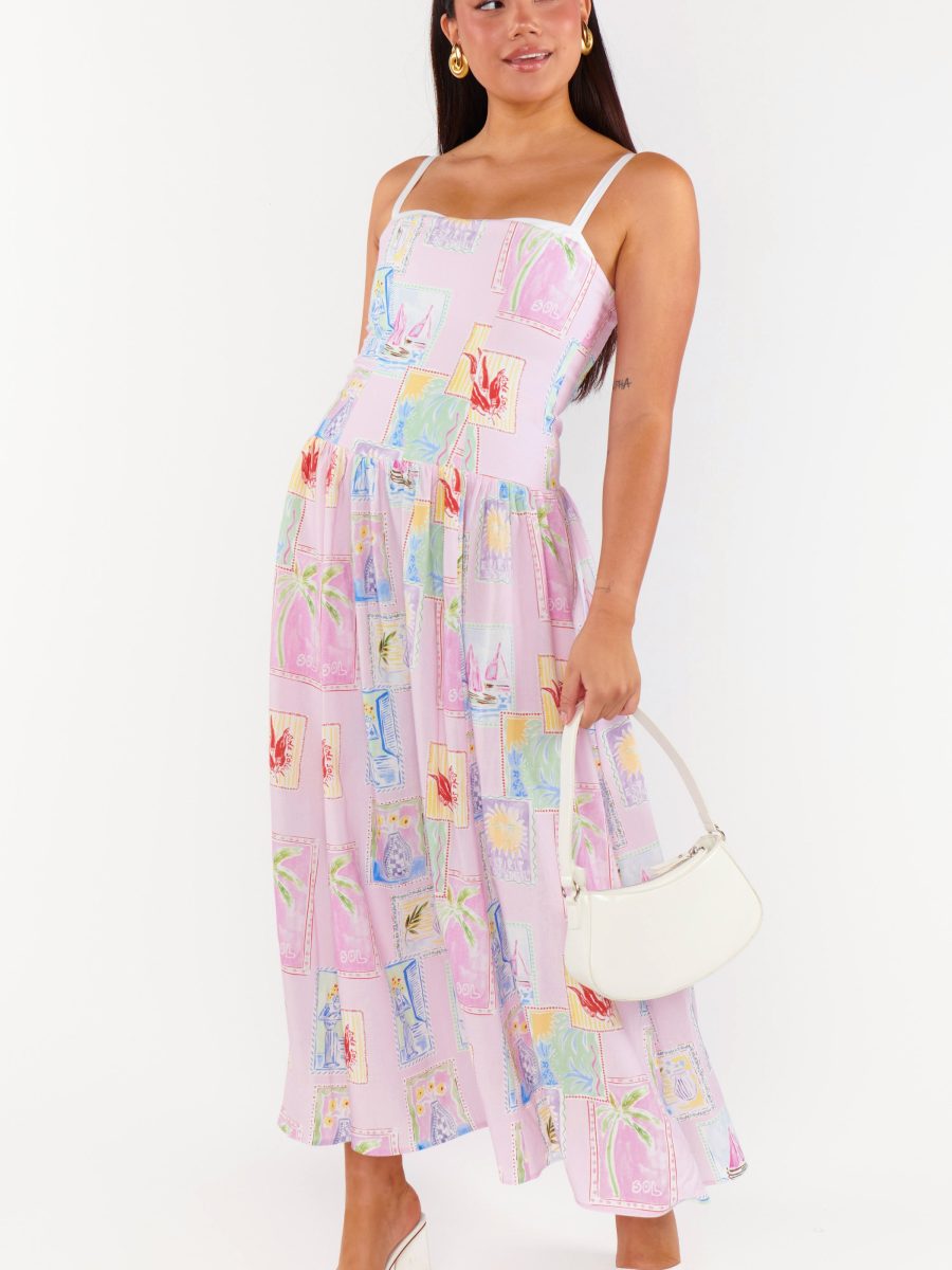 Hepburn Midi Dress ~ Summer Soleil Linen