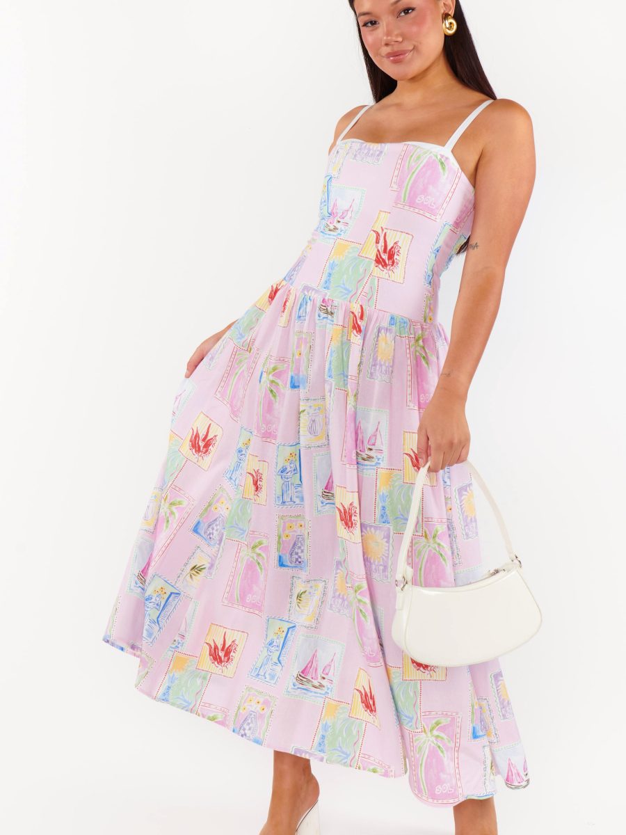 Hepburn Midi Dress ~ Summer Soleil Linen