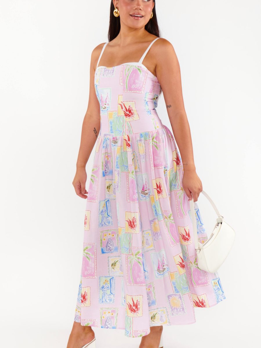 Hepburn Midi Dress ~ Summer Soleil Linen