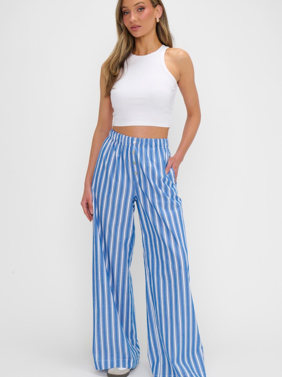 Max Boxer Pants ~ Coastal Blue Stripe