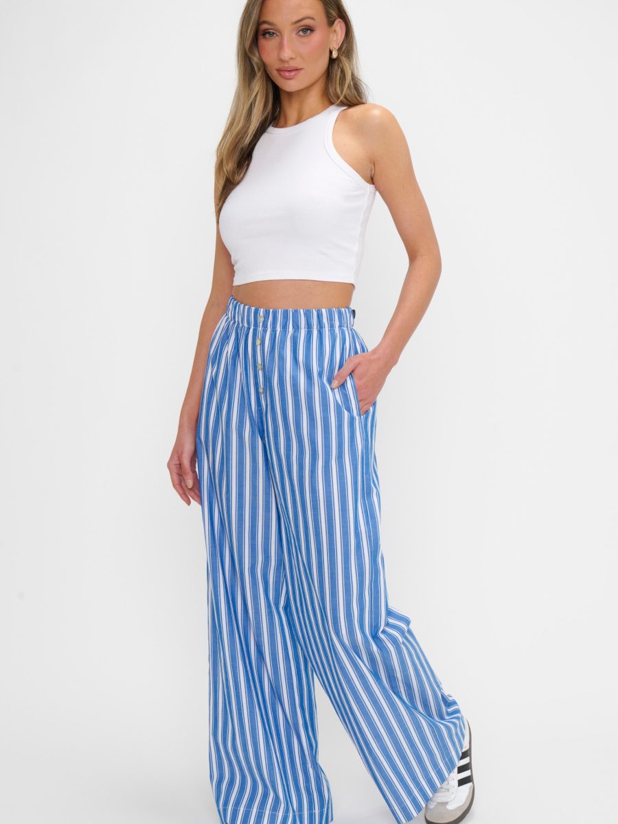 Max Boxer Pants ~ Coastal Blue Stripe