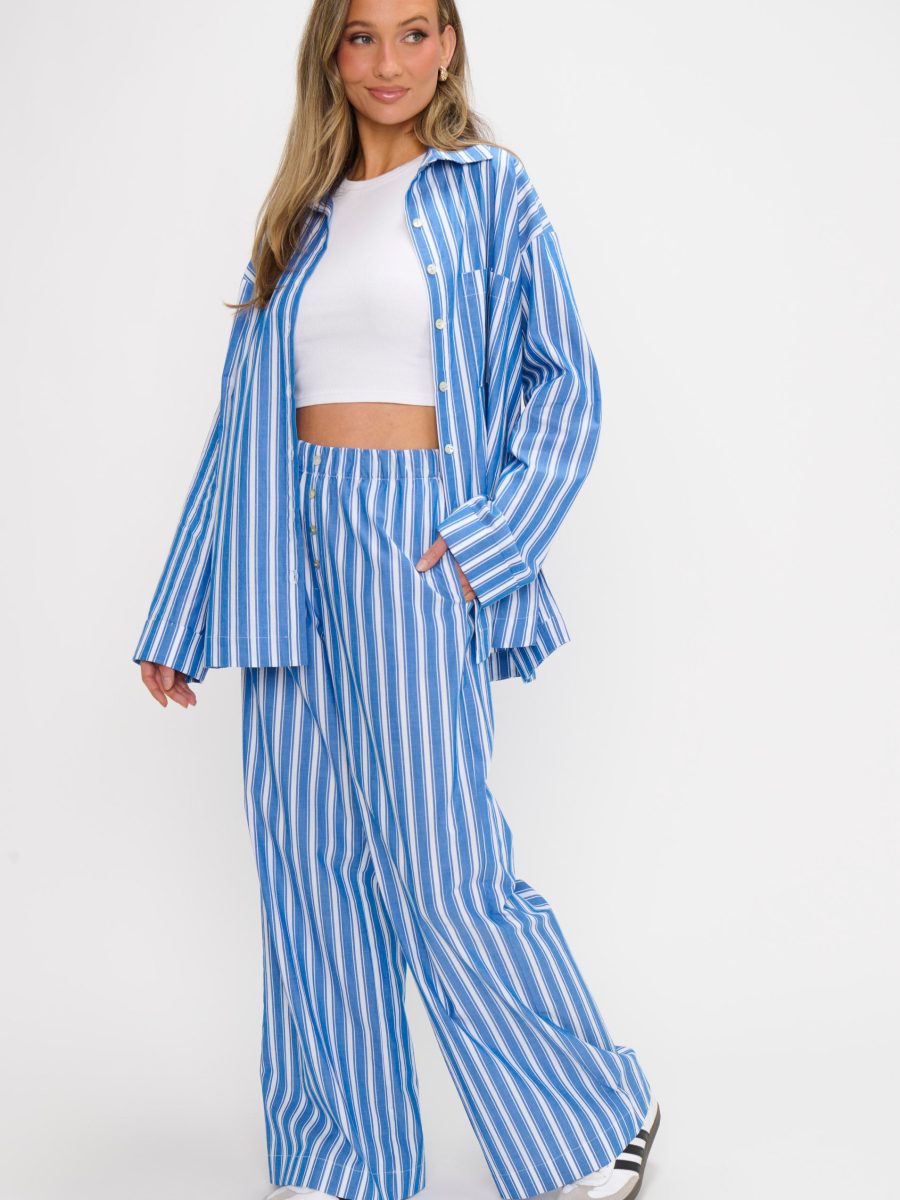 Max Boxer Pants ~ Coastal Blue Stripe