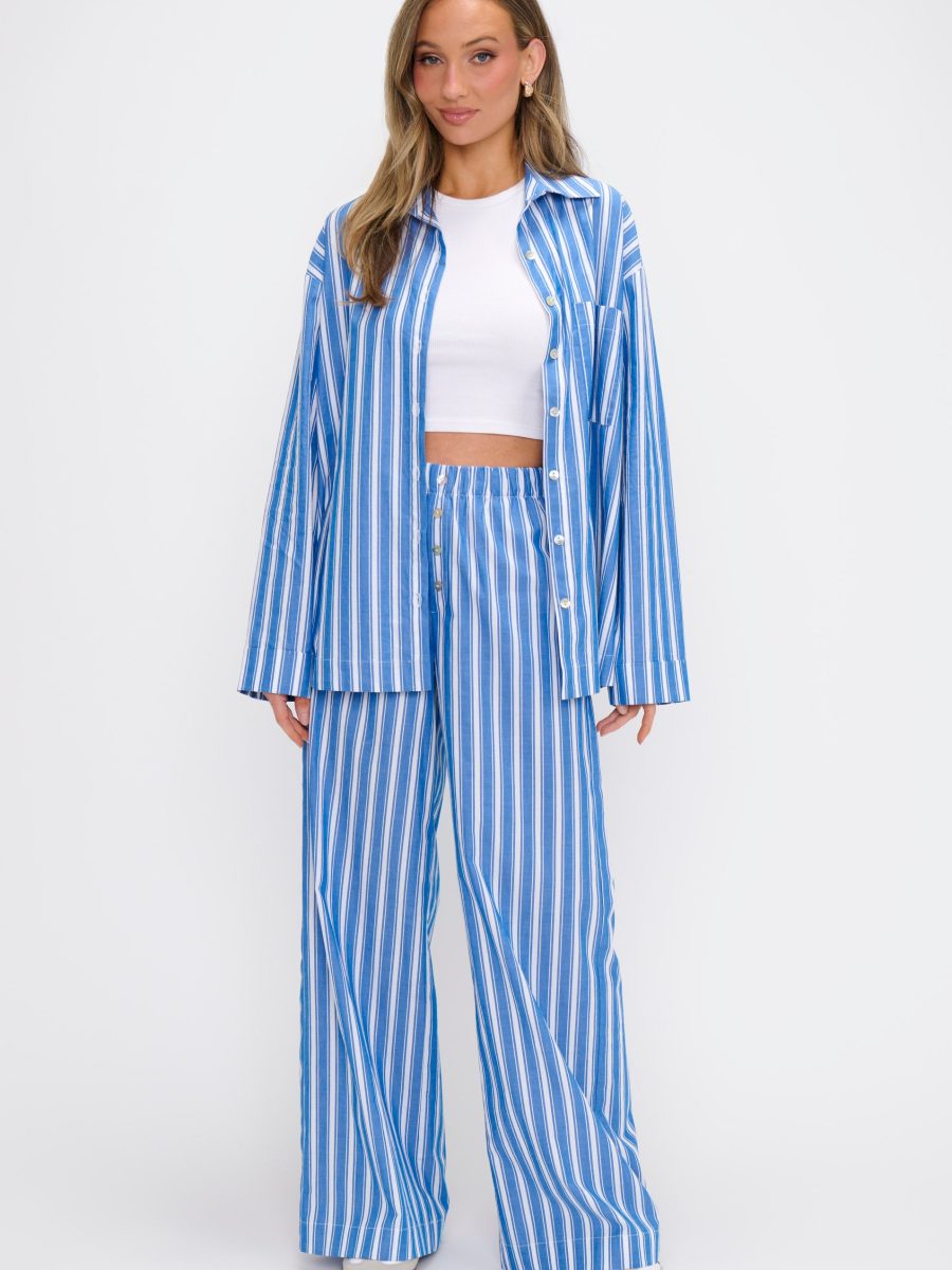 Max Boxer Pants ~ Coastal Blue Stripe