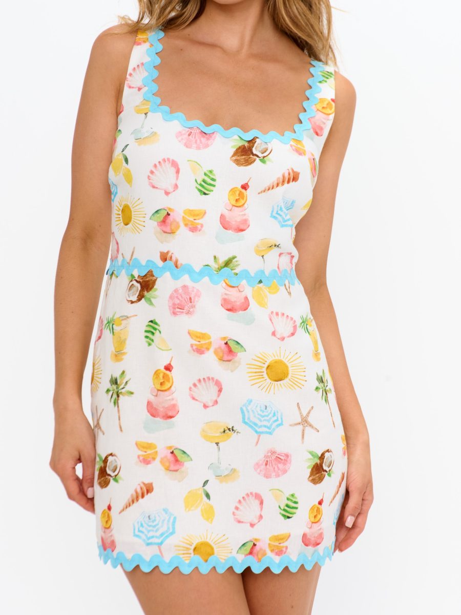 Oasis Mini Dress ~ Seaside Treasures Scallop