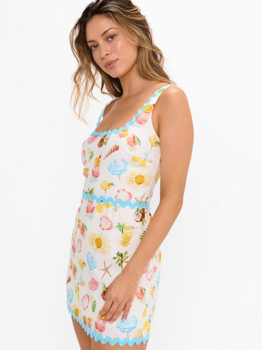 Oasis Mini Dress ~ Seaside Treasures Scallop