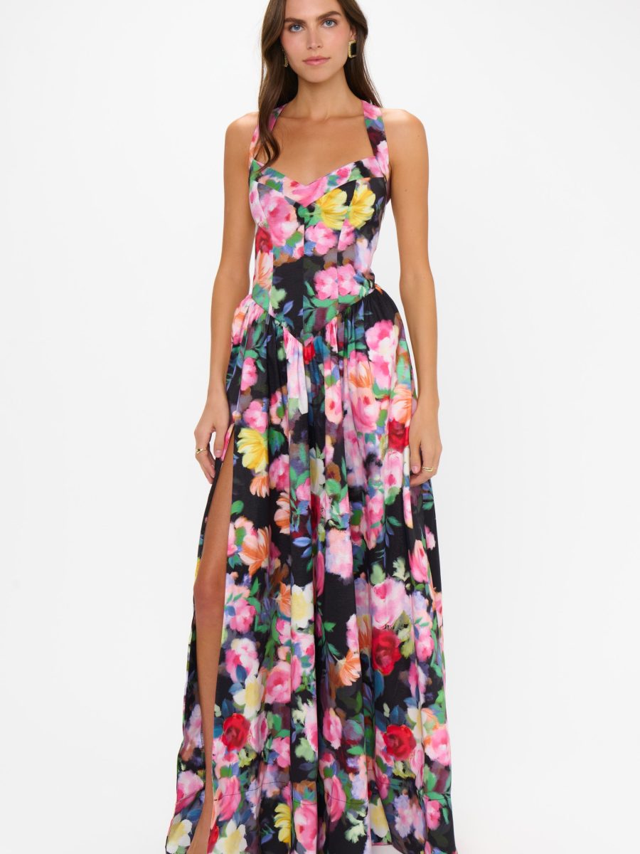 Abigail Maxi Dress ~ Moonlit Garden Gala Taffeta