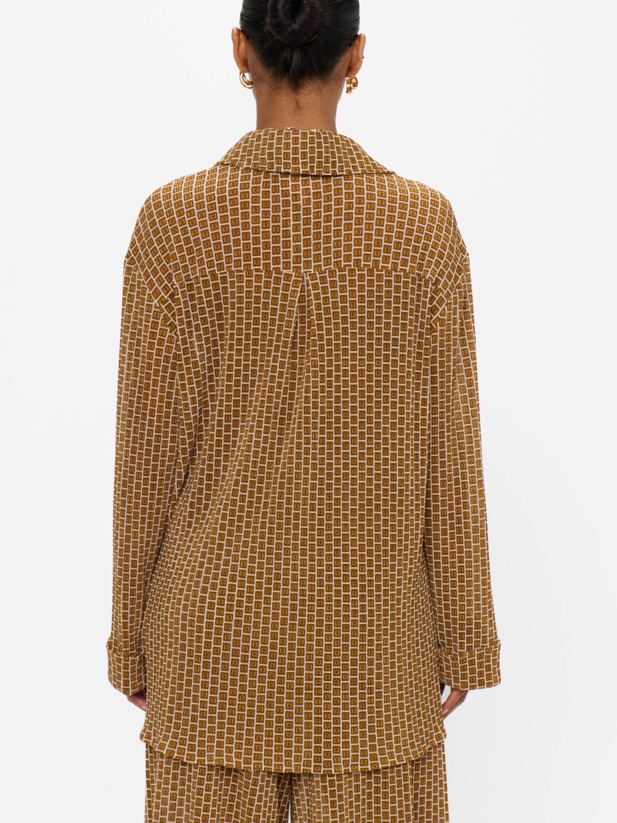 Everywhere Tunic ~ Beachy Bronze Geo