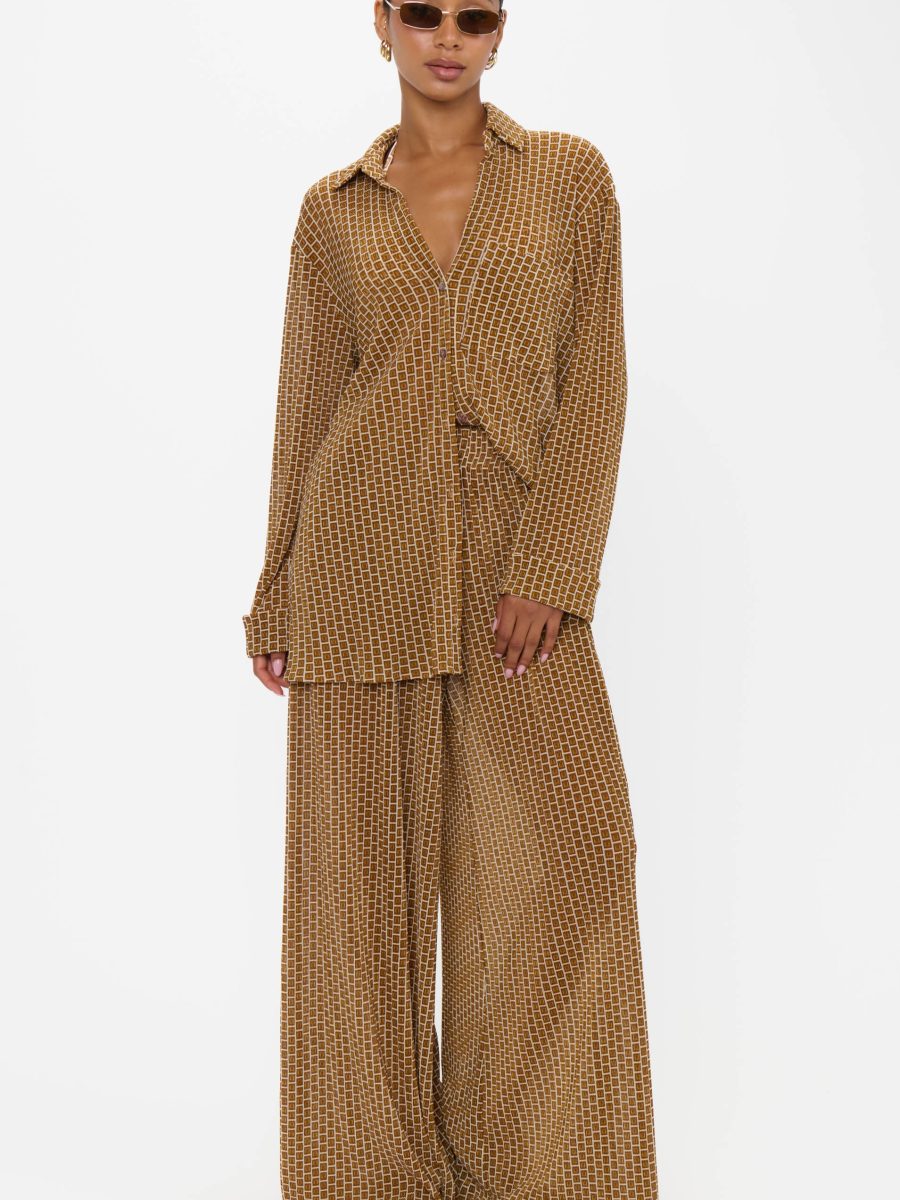 Everywhere Tunic ~ Beachy Bronze Geo