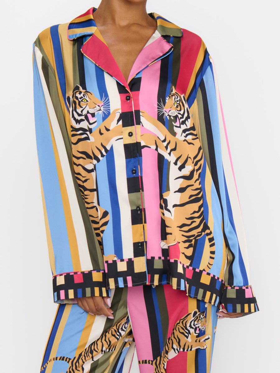 Classic PJ Set ~ Tiger Dreams Silky