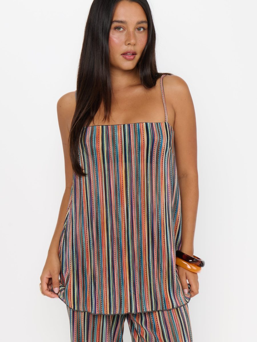 Abby Top ~ Sundown Stripe Knit