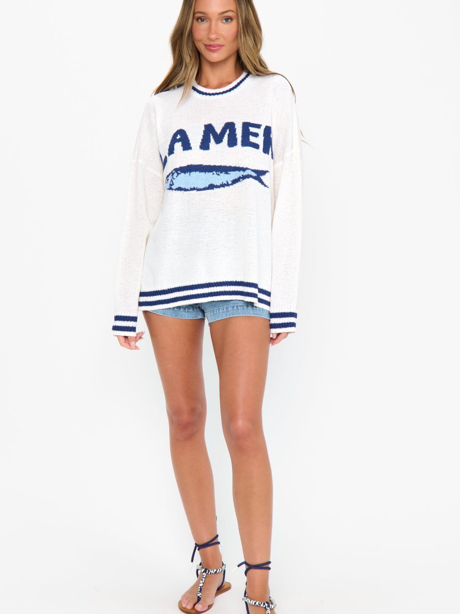 Settle In Sweater ~ La Mer Graphic Knit