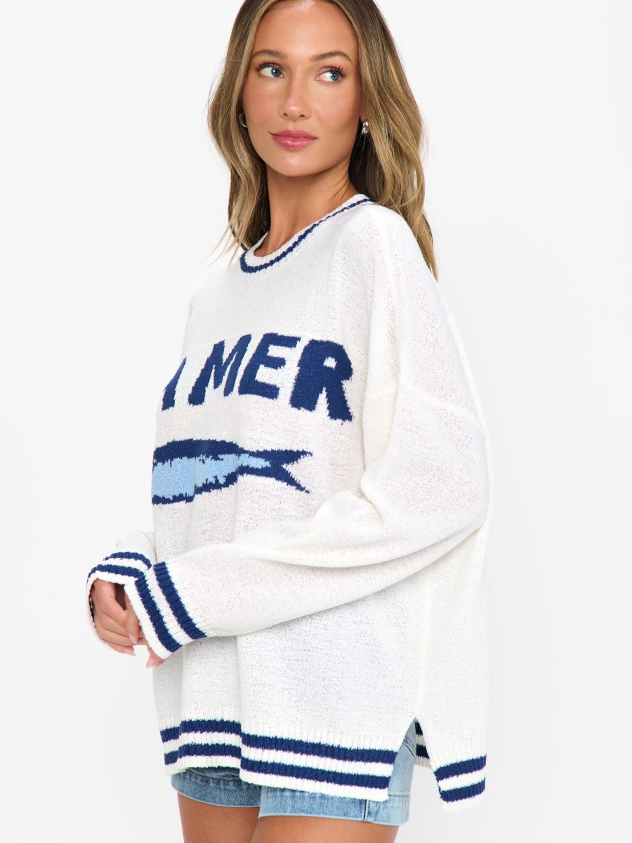 Settle In Sweater ~ La Mer Graphic Knit