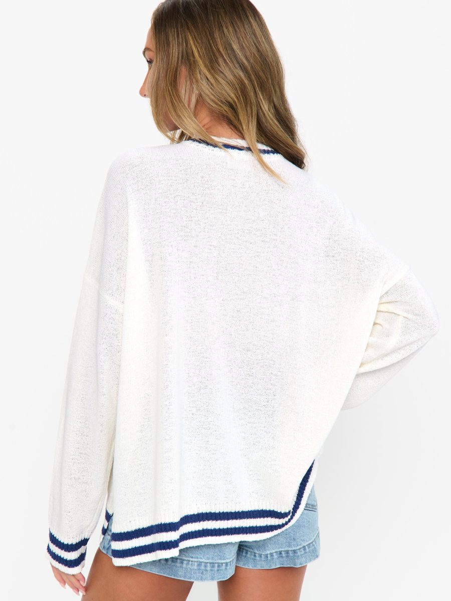 Settle In Sweater ~ La Mer Graphic Knit