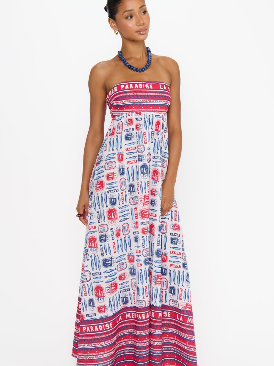 Day Out Maxi Dress ~ Sardine Border